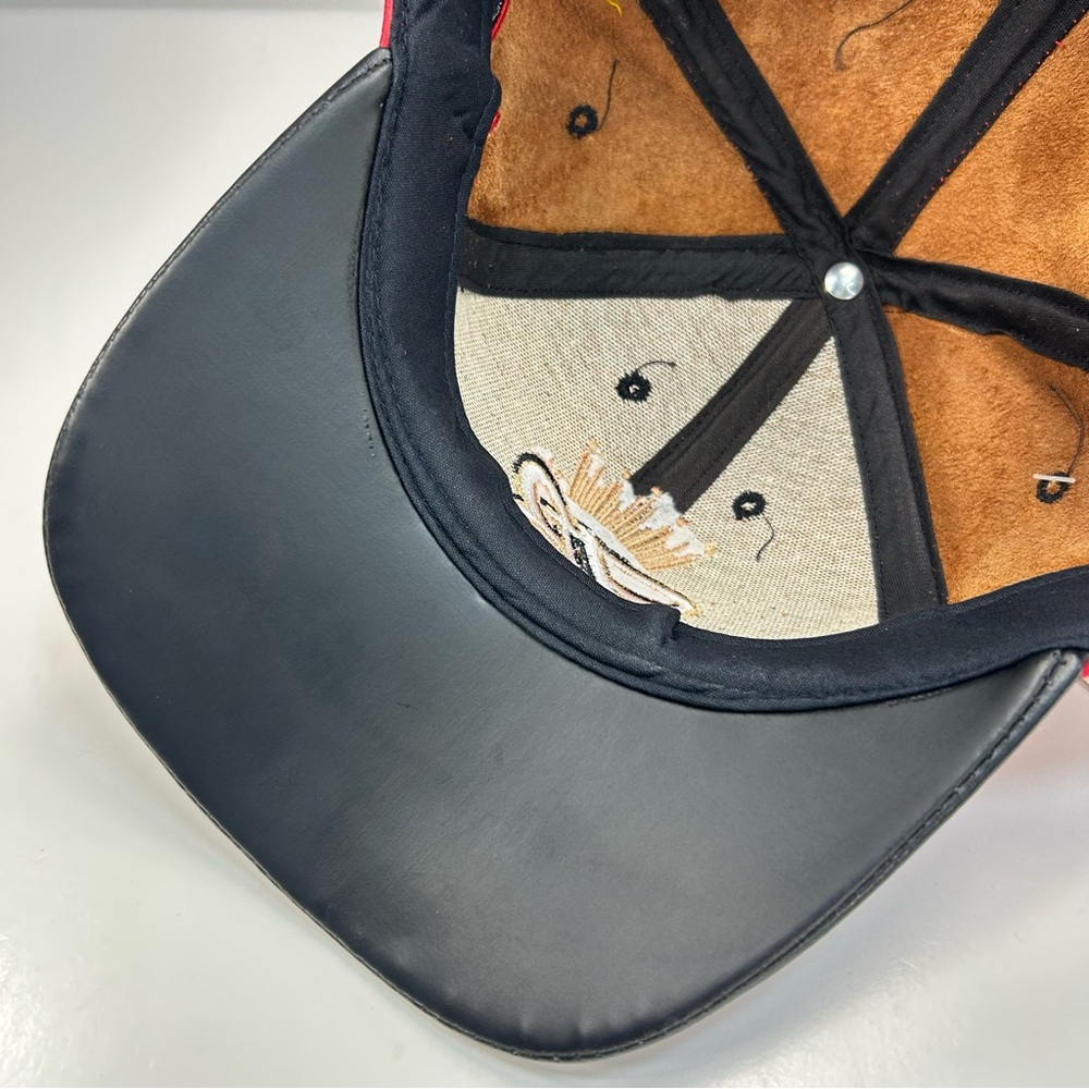 NWT Vtg Dale Earnhardt Jr Hat Leather Nascar 8 Chase Budweiser Logo Cap USA Made - Picture 11 of 16